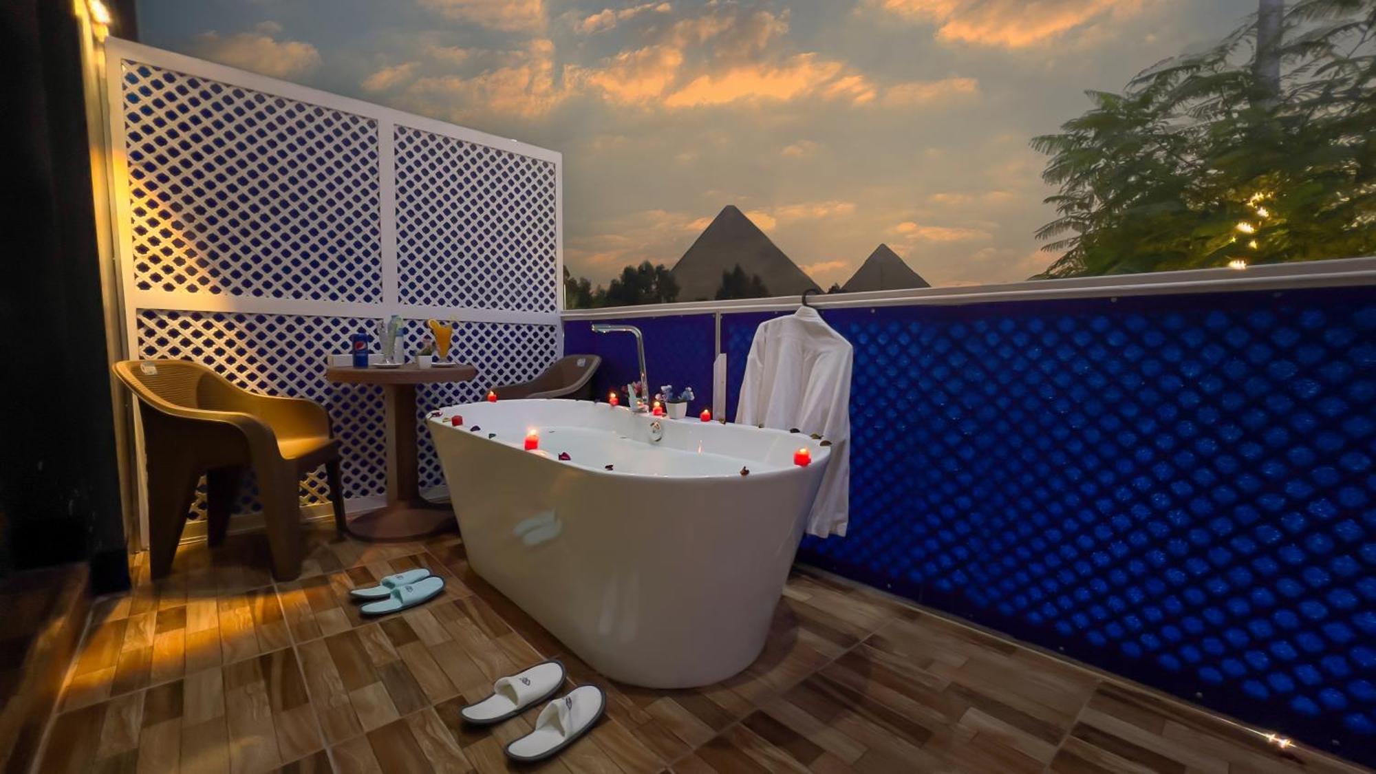 Kafret el-Gabal Turquoise Pyramids & Grand Egyptian Museum View Hotel מראה חיצוני תמונה